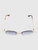 Miu Miu Gold Frame Blue Rimless Sunglasses