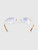 Miu Miu Gold Frame Blue Rimless Sunglasses