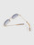 Miu Miu Gold Frame Blue Rimless Sunglasses