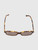 Miu Miu Havana Honey Rectangular Sunglasses
