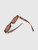 Miu Miu Striped Tobacco Irregular Sunglasses
