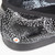 Chanel F/W2023 Black Calfskin Dotted Camellia Print Flats