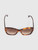 Fendi Havana Tortoiseshell Lettering Sunglasses