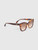 Fendi Havana Tortoiseshell Lettering Sunglasses