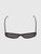 Fendi Black FF Squared Oval Sunglasses