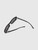 Fendi Black FF Squared Oval Sunglasses