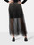 Elie Saab Black Mesh Studded Maxi Skirt