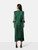 The Vampire's Wife Green Metallic Midi Dress