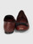 Chanel Burgundy Leather CC Bow Ballet Flats