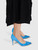 Gianvito Rossi Blue Suede Pointed Pumps