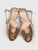 Jimmy Choo Gold Glitter Open Toe Heels
