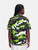 Valentino Garavani Green Camo Print Short Sleeve Shirt