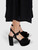 Prada Black Suede Platform Heels
