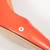 Charlotte Olympia Orange Leather Gold Heel Pumps