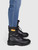 Tory Burch Black Leather Combat Boots