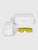 Prada Lemon Yellow Rimless Shield Sunglasses
