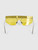 Prada Lemon Yellow Rimless Shield Sunglasses