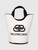 Balenciaga White Laundry Cabas Bucket Bag