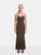 Norma Kamali Chocolate Brown Underwire Fishtail Gown
