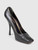 Louis Vuitton Black Ostrich Leather Pumps