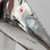 Prada Silver Leather Metallic Heels
