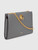 Mulberry Grey Leather Iris Wallet on Chain