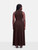 Self-Portrait Brown Ribbed Knit Midi Dress