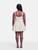 Self-Portrait Cream Sequin Bow Mini Dress