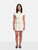 Self-Portrait Cream Boucle Bow Detail Mini Dress
