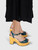 Fendi Green Patent Cork Platform Sandals