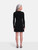 ME+EM Black Ribbed Knit Dress