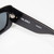 Linda Farrow Black Rectangle Marfa Sunglasses