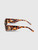 Linda Farrow Tortoiseshell Rectangle Mini Marfa Sunglasses