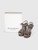 Saint Laurent Grey Suede Glitter Tribute Sandals