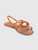 Loro Piana Brown Leather Slingback Sandals