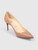Christian Louboutin Beige Patent Mid Heel Pumps
