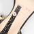 Jimmy Choo Black & Gold Glitter Suede Sandals