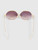 Linda Farrow Brown Gold Plated Hexagon Sunglasses