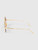 Linda Farrow Brown Gold Plated Hexagon Sunglasses