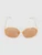 Linda Farrow Peach Gold Plated Heptagon Sunglasses