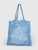 Prada Blue Woven Logo Tote Bag