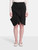 Givenchy Black Wool Asymmetric Skirt