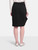 Givenchy Black Wool Asymmetric Skirt
