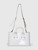 Prada White Patent Crystal Embellished Tote