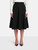 Gucci Black Wool Flared Midi Skirt