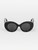 Burberry Black Margot Round Sunglasses