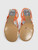 Mach & Mach Orange Patent Camille Crystal Sandals