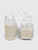 Bottega Veneta White Sporty Web Wedge Espadrilles