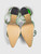 Mach & Mach Green PVC Crystal Bow Heels