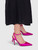 Mach & Mach Pink Wonder Tulip Heeled Pumps